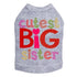 Cutest Big Sister Rhinestone Dog Tank
