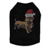 Dachshund Santa Rhinestone Dog Tank