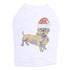 Dachshund Santa Rhinestone Dog Tank