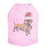 Dachshund Santa Rhinestone Dog Tank