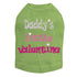 Daddy's Little Valentine Rhinestone Dog Tank
