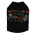 Dear Santa Rhinestone Dog Tank