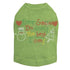 Dear Santa Rhinestone Dog Tank