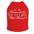 Diamonds Are Rhinestone Dog Tank