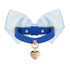 Diamonds Dog Collar Blue