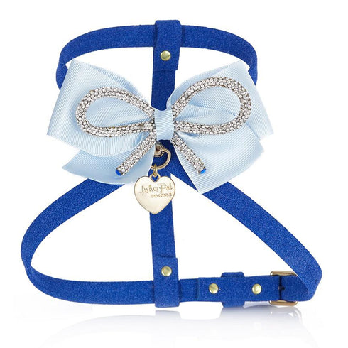 Diamonds Dog Harness Blue