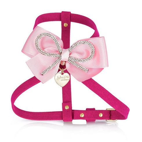 Diamonds Dog Harness Pink