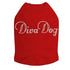Diva Rhinestone Dog Tank