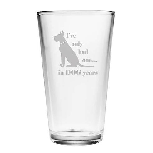 Dog Years Pint Glasses, Set Of 4