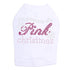 Dreaming Of A Pink Christmas Rhinestone Dog Tank