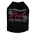 Dreaming Of A Pink Christmas Rhinestone Dog Tank