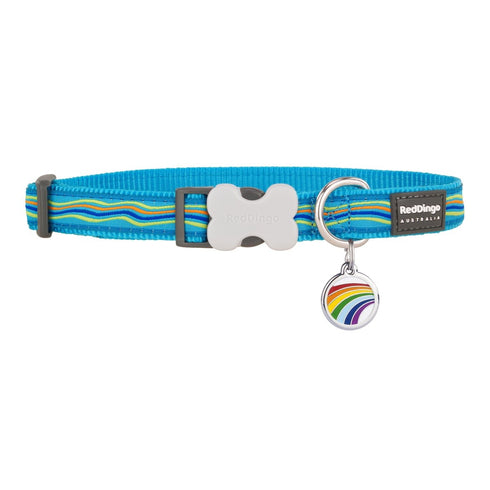 Dreamstream Turquoise Dog Collar/Tag Set