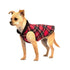 Duluth Fleece Reversible Pullover Dog Coat Red Plaid/Black