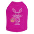 Easter Bunny With Basket Rhinestone Dog Tank