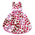 Emma Pink And Red Flower Dog Dress