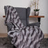 Faux Fur Dog Blanket Throw Platinum