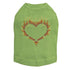 Flame Heart Rhinestone Dog Tank