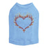 Flame Heart Rhinestone Dog Tank