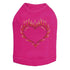 Flame Heart Rhinestone Dog Tank