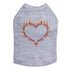Flame Heart Rhinestone Dog Tank