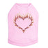 Flame Heart Rhinestone Dog Tank