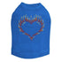 Flame Heart Rhinestone Dog Tank