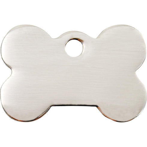 Flat Stainless Steel Bone Dog ID Tag