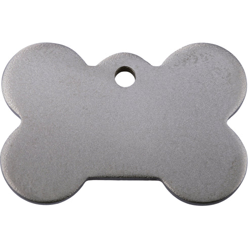 Flat Titanium Bone Dog ID Tag