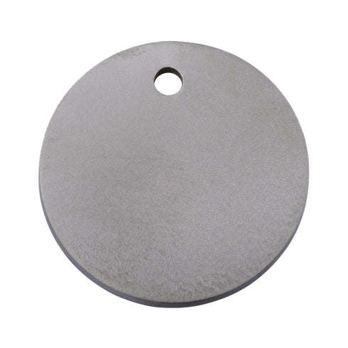 Flat Titanium Circle Dog ID Tag