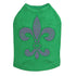 Fleur de Lis Purple/Green Rhinestone Dog Tank