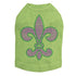 Fleur de Lis Purple/Green Rhinestone Dog Tank