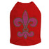 Fleur de Lis Purple/Green Rhinestone Dog Tank