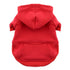 Flex-Fit Dog Hoodie Red