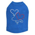 Floating Hearts Rhinestone Dog Tank