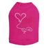 Floating Hearts Rhinestone Dog Tank