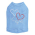 Floating Hearts Rhinestone Dog Tank