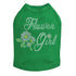 Flower Girl Rhinestone Dog Tank