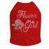 Flower Girl Rhinestone Dog Tank