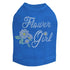 Flower Girl Rhinestone Dog Tank