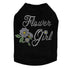 Flower Girl Rhinestone Dog Tank