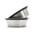 Food Safe Stainless Steel Dog Bowl With Rubber Rim