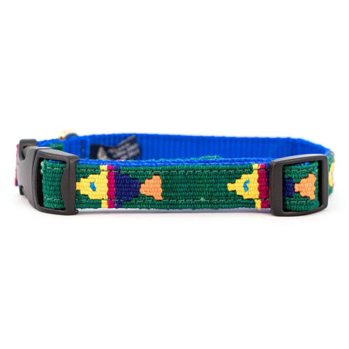 Foolish Fish Green Side Release Dog Collar