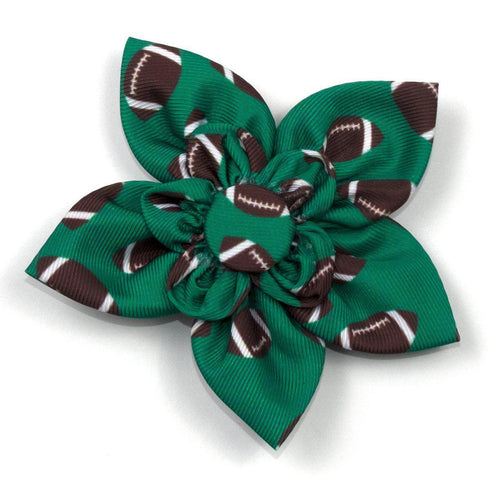 Football Dog Collar Flower