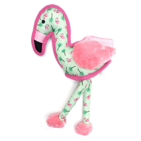 Fran The Flamingo Tough Animal Dog Toy