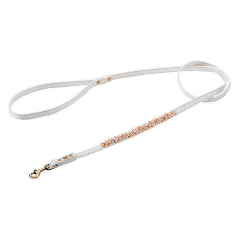 Freshwater Pearl And Quartz Mini Beaded Dog Leash