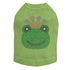 Frog With Blue Crown Rhinestone Dog Tank