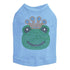 Frog With Blue Crown Rhinestone Dog Tank