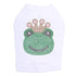 Frog With Pink Crown Rhinestone Dog Tank