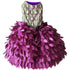 Fuchsia Peacock Glamour Dog Dress
