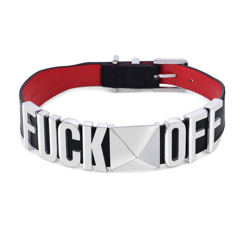Fuck Off 30MM Confession Dog Collar